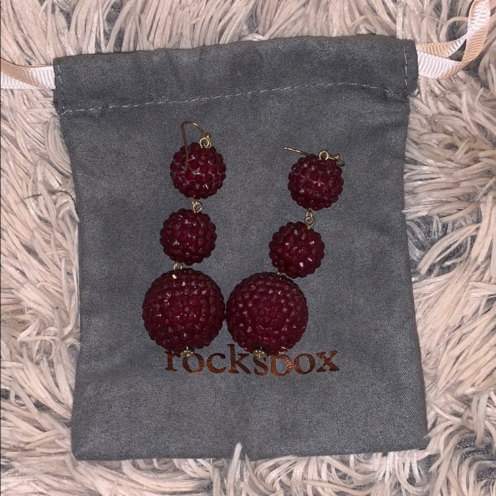 Burgundy PERRY STREET earrings